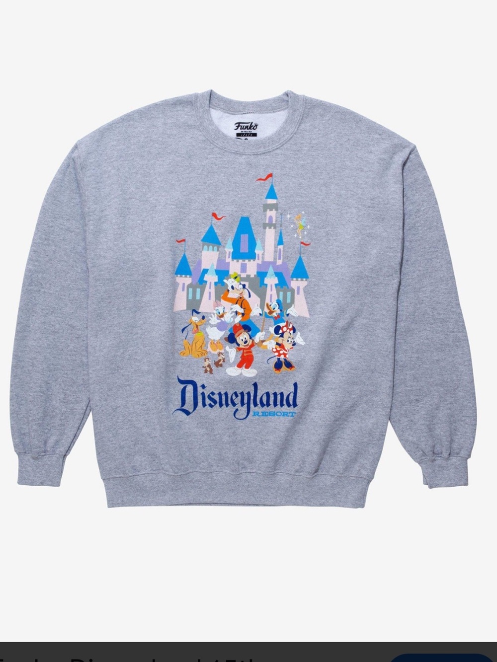 Funko Disneyland 65th Anniversary Crewneck Sweatshirt Sz XL BoxLunch Exclusive